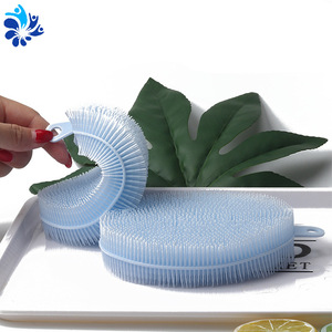 Silicone Bath Brush Oval 15x10x3cm For Scalp Cleaning And Shampooing Tool - Product Image 3