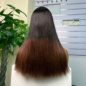 ผมแท้ 100% เกรด 12A ขนาด 2*6 เวียดนาม ผมตรงแบบ Bone Straight ทรงบ๊อบ ผมเวอร์จินบราซิล เปรู  วิกแบบไม่ต้องใช้กาว - Product Image 6