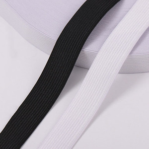 Nastro elastico con Logo personalizzato all'ingrosso 25mm 30mm 35mm 40mm 45mm nastro in maglia bianca nera nastro in poliestere + lattice Oeko-Tex - Product Image 3