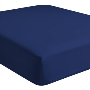 <b>Fitted</b> <b>Sheet</b> 100% Cotton Blue Italian <b>Queen</b> 160x200cm - Product Image 3