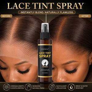 Spray Teintant Naturel 4 Teintes Effet Naturel pour Dentelle, Correcteur Séchage Rapide, Dissimulateur de Nœuds pour Prothèses Capillaires, Perruques <span class=keywords><strong>et</strong></span> Toupees – Vente en Gros Marque Privée - Product Image 1