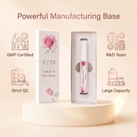 Sérum de croissance des cils au peptide liposomique à marque privée, sans prostaglandine, certifié GMPC, allongeant, OEM, personnalisé, vente en gros