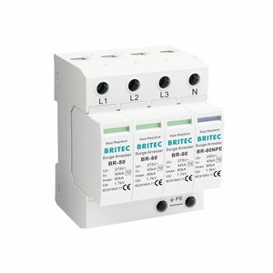 <span class=keywords><strong>Parafoudre</strong></span> <span class=keywords><strong>triphasé</strong></span> BR-80 3P spd 80kA AC, dispositif de protection contre les surtensions triphasées - Product Image 5