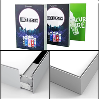 Boîte à lumière personnalisée pour affichage publicitaire intérieur, panneau rétroéclairé LED, impression par sublimation HD, affiche pour centre commercial