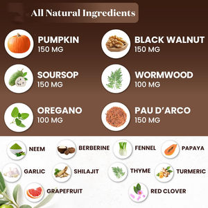 Suplemen Herbal Laris Manis All-in-1 Black Walnut Liquid Drop dengan Wormwood Cengkeh Black Walnut Tincture untuk Mendukung Pencernaan - Product Image 3