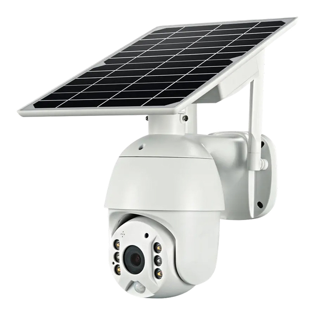 Wireless 4MP HD WIFI 4G Ubox Solar Security Camera with 355 Horizontal/120 Vertical PTZ and 20M Detection Range