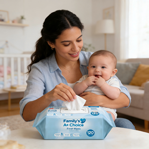 <span class=keywords><strong>Toallitas</strong></span> Húmedas Desechables para Bebés Recién Nacidos, Libres de Alcohol, con Agua Pura, 80/120 Unidades, Marca Personalizada, Fabricación OEM en China - Product Image 2