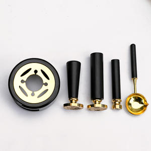 Kit d'outils pour sceau de cire avec tampon en cuivre et cuillère, fournitures artisanales classiques pour la cérémonie du sceau de cire - Product Image 3