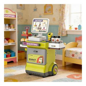 Juguete de Mini Supermercado, Caja Registradora, Escáner, Canasta de Compras, Juego de Imitación de Mercado, Juego de Roles, Juguete Educativo para Niños - Product Image 6