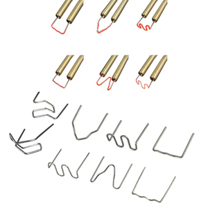 Pistola de <span class=keywords><strong>grapas</strong></span> caliente para <span class=keywords><strong>plástico</strong></span>, 8 tipos de <span class=keywords><strong>grapas</strong></span> de calor para <span class=keywords><strong>soldar</strong></span> y reparar <span class=keywords><strong>plástico</strong></span>, paquete de 100 unidades en bolsa OPP - Product Image 2