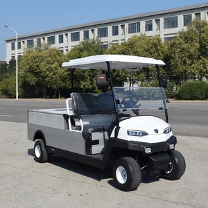 Chariot de golf 2 places avec boîte de chargement longue Chariot utilitaire de golf approuvé par la CE Buggy électrique de villégiature - Product Image 2