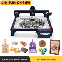 DIMIFUN DM6 5 kW Petite machine de gravure et de découpe laser 8kg Sans tension DIY Gravure de lettres sur bureau Garantie 3 mois Origine Chine