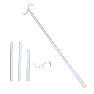 Chausse-pied rétractable en acier inoxydable avec support en plastique, conception ergonomique pour un utilisation facile et pratique - Product Image 1