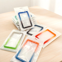 Étuis pour cartes de crédit en TPU à paillettes multicolores, design antichoc, sans fermeture, blocage RFID, porte-cartes de visite et documents