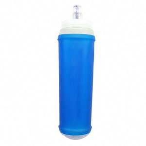 FREE SAMPLE TPU Sport Soft Folding Leakproof <b>Collapsible</b> Soft Flask <b>Water</b> <b>Bottle</b> for Sport Running Hiking Camping - Product Image 4