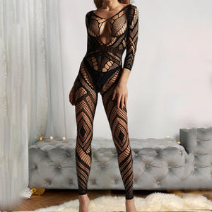 Combinaison <span class=keywords><strong>Sexy</strong></span> une pièce en filet pour femme, sous-vêtements ajourés, camisole, Y2K, vente en gros - Product Image 6