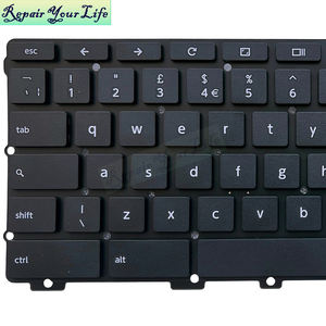 ใหม่แป้นพิมพ์แล็ปท็อปสีดำของสหราชอาณาจักรสำหรับ CB30-A โตชิบา <span class=keywords><strong>Chromebook</strong></span> แป้นพิมพ์9Z.NB5SQ.00U NSK-V50SQ CB35-A ไม่มีแสงไฟพร้อมเสาสกรู - Product Image 2