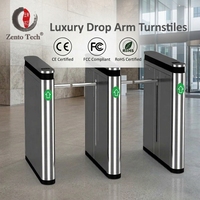 Tourniquet à bras tombant de luxe, étanche IP64, RS485, reconnaissance faciale, contrôle d'accès pour aéroports et stations de métro, ISO9001 CE