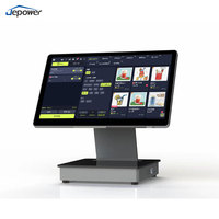 Terminal tactile tout-en-un de 15,5 pouces avec écran LCD DDR4, système de comptage de caisse pour supermarchés, Jepower S82 pour les magasins de détail