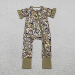 Tenues d'été assorties pour la famille, ensemble chemise et short imprimé camouflage pour bébés filles, vêtements mignons pour nourrissons et tout-petits - Product Image 5