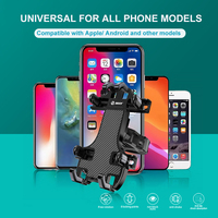 Support de téléphone pour moto/vélo en silicone ABS en forme de pieuvre, rotation à 360°, fixation rapide, support flexible pour smartphone, compatible GPS
