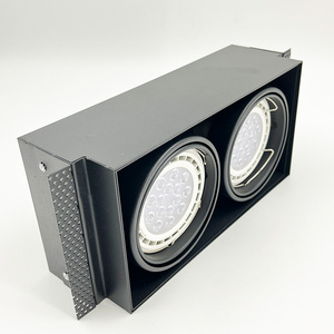 Plafonnier carré moderne 3500K 30lm COB Simple Double ou Triple <span class=keywords><strong>Rectangulaire</strong></span> LED Grille Encastrée Downlight <span class=keywords><strong>Spot</strong></span> 110V-220V - Product Image 4