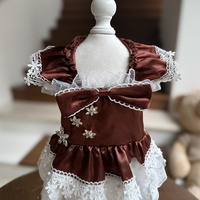 Robe de princesse respirante pour chien, motif floral, jupe pour animaux de compagnie, pour petits chiens et chats, robe tutu légère pour chiot, pour mariage et fête