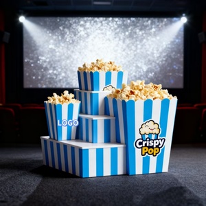 Caja de papel para aperitivos de Cine de tamaño personalizado de grado alimenticio respetuoso con <span class=keywords><strong>el</strong></span> medio ambiente biodegradable al por mayor, vasos de palomitas desechables para Halloween - Product Image 6