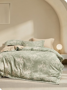 Ensemble de literie moderne à carreaux en coton 100% pur, 4 pièces, housse de <span class=keywords><strong>couette</strong></span> confortable et respirante en coton pour chambre à coucher, hôtel - Product Image 6