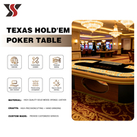 Table de poker ovale sur piétement YS OEM personnalisée, motif mandala, feutre noir, bordure dorée, 10 supports, casino