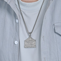 Hip Hop la dernière cène CZ tendance religieuse étanche en acier inoxydable mode bijoux pendentif colliers pour hommes en gros 2025
