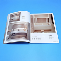 Brochures sanitaires personnalisables, reliure parfaite, estampage à chaud/gaufrage, papier, tailles personnalisées pour accessoires de salle de bain