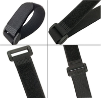 Sangle à boucle auto-agrippante élastique réglable en nylon 100 % écologique avec logo personnalisé