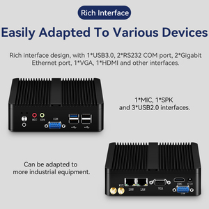 คอมพิวเตอร์ขนาดเล็กไม่มีพัดลม Intel Celeron <span class=keywords><strong>DDR3</strong></span> mSATA Dual LAN <span class=keywords><strong>2</strong></span> RS232 COM มีเสถียรภาพ Win10สำนักงาน HTPC บ้านไมโครคอมพิวเตอร์ - Product Image 4