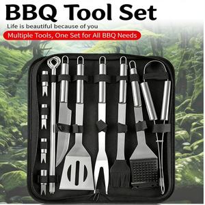 Ensemble d'ustensiles de grill de qualité commerciale, résistance industrielle pour la cuisson à fort volume dans les campings - Product Image 4