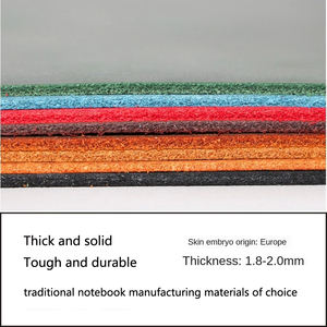 Cuero de vaca curtido vegetal de 2.0mm, estilo retro Crazy Horse, para manualidades DIY, piel de vaca acabada 001 - Product Image 6