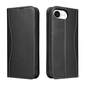 Funda de cuero genuino con función de billetera clásica Flip Folio para teléfono móvil Smart View para <span class=keywords><strong>iPhone</strong></span> 17 16 SE 16 Pro Max 15 14 <span class=keywords><strong>13</strong></span> - Product Image 1