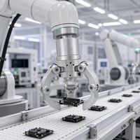 Doigts de préhenseur robotique en aluminium usinés CNC de précision OEM 6061 7075 usinés sur 5 axes anodisés ISO 9001