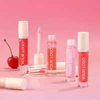 Gloss à lèvres liquide minéral végétalien personnalisé, haute pigmentation, hydratant, imperméable, longue durée, brillant, maquillage en gros