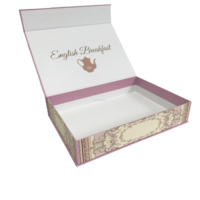 Emballage en carton personnalisé pour cadeaux sucrés, produits laitiers, stylos, boîte rigide avec gaufrage, produits de beauté, boîte à chocolat, boîte de luxe avec laminage mat