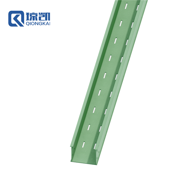 QIONGKAI FRP Perforated High Strength Cable Tray 100*50mm System For Long Service Life Customized Available