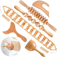 Kit de massage corporel Gua Sha personnalisé en bois pour drainage lymphatique – Outils de thérapie corporelle en bois