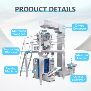 Máquina de Envasado de Alimentos Multifuncional con Nitrógeno para Dulces, Papas Fritas y Otros Snacks, Máquina de Envasado Vertical VFFS - Product Image 3