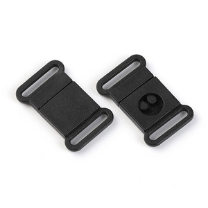 Hebilla de Plástico Negra con Cierre a Presión, 15 mm de Diámetro Interior, Accesorio para Mochila, Cierre de Seguridad, Hebilla para Correa de Bolsa - Product Image 1