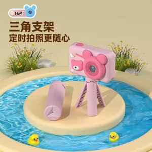 Children Camera Dual Lens Cute Cartoon Design With <b>Stand</b> For Kids Video <b>Recording</b> 87.4x37.5x57.1mm MicroSD Support - Product Image 3