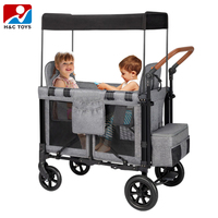 Poussettes jumelles pour bébés Deuxième enfant Poussettes pour bébés Promenades en plein air Deux places Chariots de camping pour enfants Chariots de camping pliables