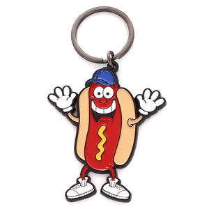 حلقة مفاتيح بتصميم قطة لطيفة شعبية، تذكار مخصص ثلاثي الأبعاد من سبائك الزنك المعدنية مع طلاء المينا الصلب والذهب - Product Image 4