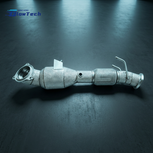 Downpipe turbo haute performance pour Ford Focus 1.5T EcoBoost MK3 MK4 en acier inoxydable T304 avec bouclier thermique - Product Image 6