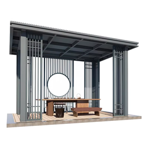Système de pergola moderne <span class=keywords><strong>en</strong></span> acier et aluminium pour pavillon extérieur, idéal pour parcs, places publiques, restaurants, cafés et espaces commerciaux – Protection solaire - Product Image 6