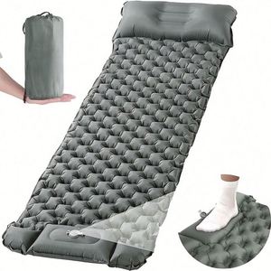 Ultralight Inflatable Camping <b>Pad</b> with Built-In Foot Pump Compact Air Mattress Best Sleeping Mat Custom Printed Promotional - Product Image 1